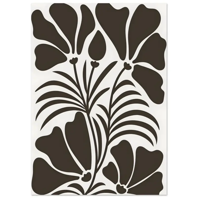 Acheter Direct Artfulprints Poster Matisse – Botanical shapes - A4 21x29.7 cm - Bruin
