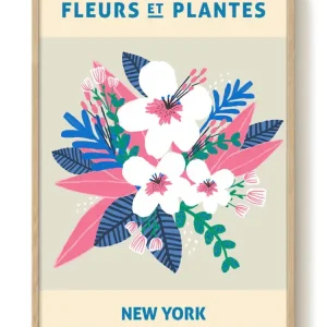 Zoe - Fleurs et Plantes - New York - PSTR studio Kunst Poster Commande En Gros