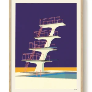 Acheter Direct Rosi Feist - Diving Tower - PSTR studio Kunst Poster