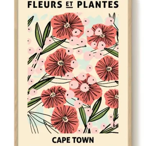 Zoe - Fleurs et Plantes - Cape town - PSTR studio Kunst Poster Dernier Modèle