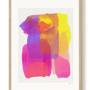 Zoe - Pink Flourish - PSTR studio Kunst Poster Marque