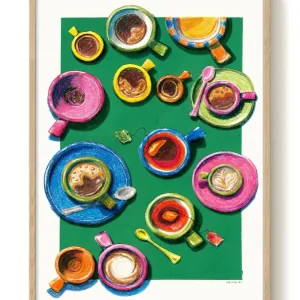 Acheter En Ligne Eva Halfers - Coffee Paradise - PSTR studio Kunst Poster
