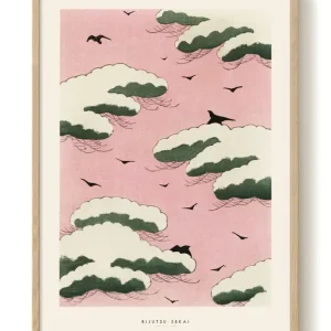 Vente Flash Bijutsu Sekai - Pink sky - PSTR studio Kunst Poster