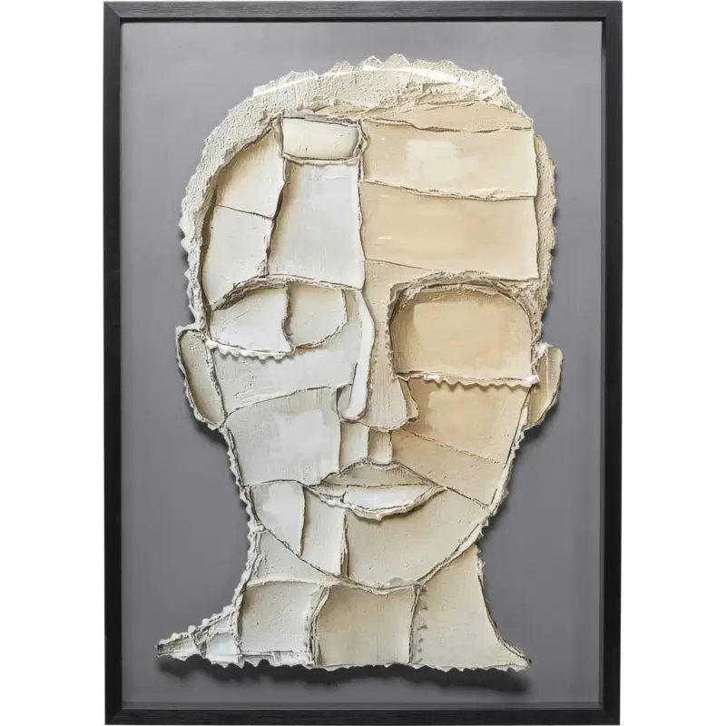 Acheter En Ligne Kare Design Schilderij Art gezicht 70x100cm