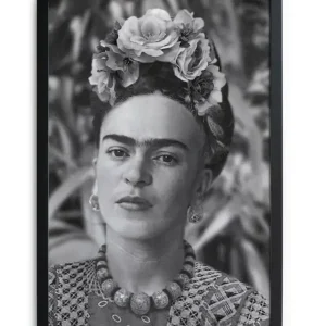 Zwarte lijst met kader 40x30 Frida portret 5 Prix Cassé
