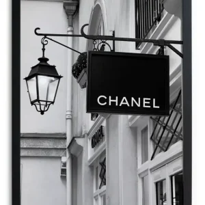 Zwarte lijst met kader 40x30 Channel 2 Seulement Aujourd’hui