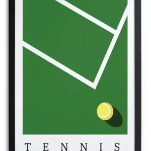 Acheter En Ligne Zwarte lijst met kader 40x30 tennis