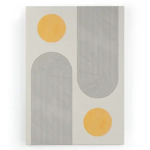 Acheter En Ligne Canvas 60x40 Afdruk Geel Geometrisch