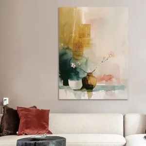 Abstract stilleven in warme kleuren, Japandi stijl van Japandi Art Studio - NL1384792M13S60x80 Prix Choc