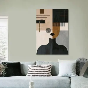 Abstract portret (Gezien bij vtwonen) van Mirjam Duizendstra - NL957976M13S50x70 Pas Cher