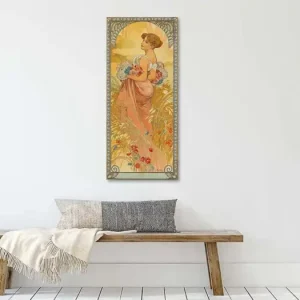 Zomer, Alphonse Mucha (Seizoenen serie) uit de oude meesters collectie - NL1164668M13S40x90 Bon Plan