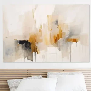 Abstract minimalisme in aardetinten met een vleugje goud van Studio Allee - NL1261259M13S75x50 Réduction