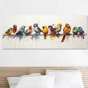 11 Vogels van Blikvanger Schilderijen - NL1327867M13S100x40 Super Prix