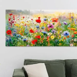 Zomer! Panorama van een vrolijk bloemenveld. van Studio Pieternel - NL1700808M13S100x40 Meilleur Prix