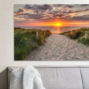 Zonsondergang Texel, nabij De Koog van Hugo Meekes - NL165343M13S75x50 Expédié Aujourd’hui