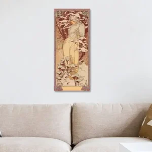 Winter, Alphonse Mucha (Seizoenen serie) uit de oude meesters collectie - NL1164667M13S40x90 Offre Exclusive