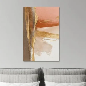 Abstract Schilderij - Goud en Terracotta Elegant en Modern van Joriali Abstract - NL1812959M13S50x75 Offre Spéciale