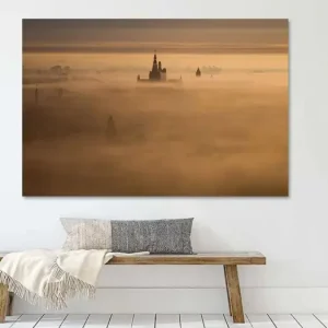 's-Hertogenbosch in de mist van Nika Heijmans - NL1102786M13S75x50 Meilleur Choix