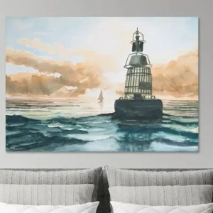 Zomeravond op het Wad, tegen de stroom in van Bert Oosthout - NL135210M13S80x55 Certifié