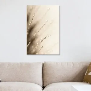 Abstract taupe - beige: Waterdruppels van Marjolijn van den Berg - NL1131419M13S50x75 Dernière Chance