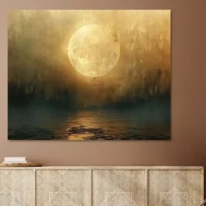 Abstract Maanlandschap van Kunst Kriebels - NL1611423M13S70x55 Populaire