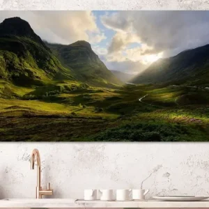 Zonsondergang in Glencoe van Jimmy Sorber - NL335291M13S75x40 Bon Marché