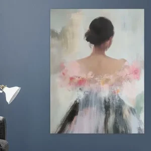 Abstract portret in pastelkleuren van Carla Van Iersel - NL1588018M13S60x80 Livraison Express