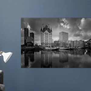 Witte huis met oude haven van Prachtig Rotterdam - NL779292M13S75x50 Meilleur Choix