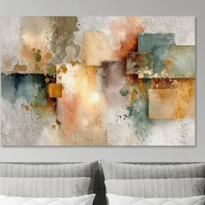 Abstract Schilderij - Aardetinten Rustig Organisch van Joriali Abstract - NL1839420M13S75x50 Petit Prix