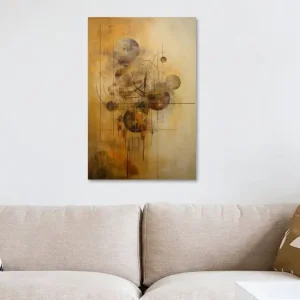 Aardetinten Abstract - Rustig Natuurlijk Schilderij van Joriali Abstract - NL1419762M13S50x75 Dernier Modèle