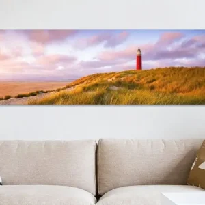 Zonsondergang vuurtoren Texel Panorama van Vincent Fennis - NL390303M13S105x35 Promotion