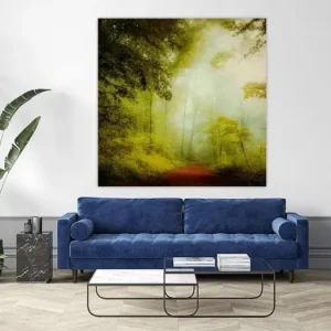 Remise Zomerbos in de ochtendnevel van Dirk Wüstenhagen - NL346629M13S60x60